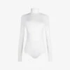 Wolford Colorado Turtleneck Stretch-jersey Body -Whistles Store 121 85008583 71187 WHITE ALT10
