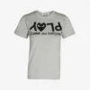 Comme Des Garçons Play Reverse Logo-print Cotton-jersey T-shirt