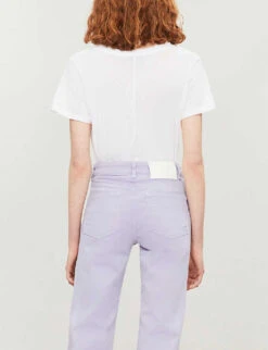 Paige Zaya V-neck Cotton And Modal-blend T-shirt 10 Paige Zaya V-neck Cotton And Modal-blend T-shirt -Whistles Store 188 3002369 5008E881165 WHITE ALT02