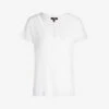 Paige Zaya V-neck Cotton And Modal-blend T-shirt