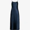 Vince Sleeveless Satin Slip Midi Dress -Whistles Store 197 3004397 VR68551013 COASTAL ALT10