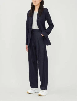 Whistles Cap-sleeved Jersey T-shirt -Whistles Store 501 10019 030632 GREY ALT01