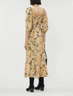 Whistles Leopard-print Silk-crepe Midi Dress 10 Whistles Leopard-print Silk-crepe Midi Dress -Whistles Store R00065500 MULTICOLOURED ALT02