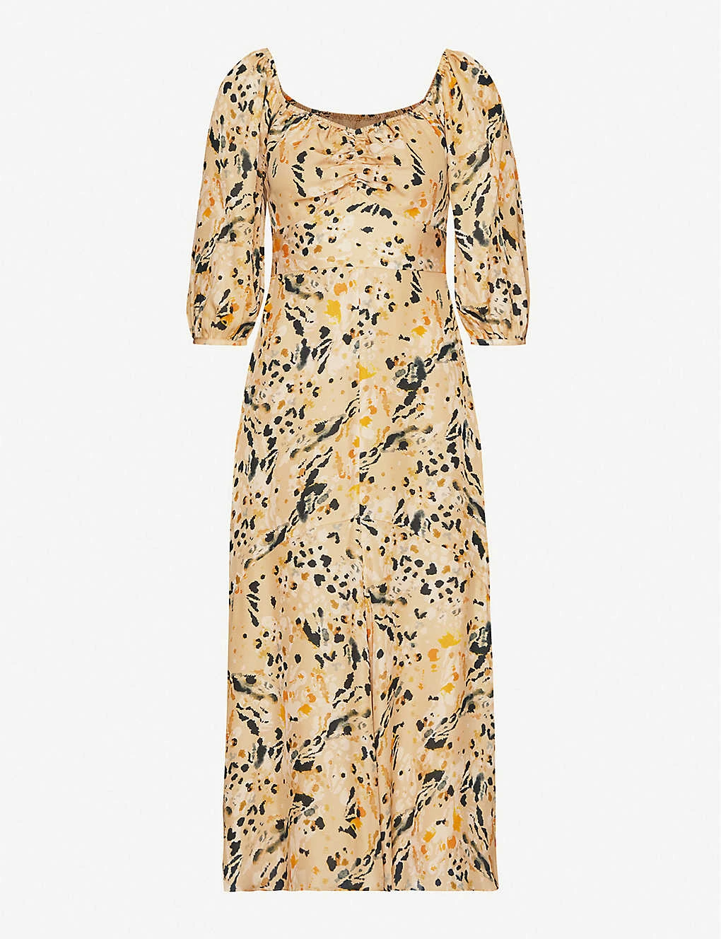 Whistles Leopard-print Silk-crepe Midi Dress 3 Whistles Leopard-print Silk-crepe Midi Dress
