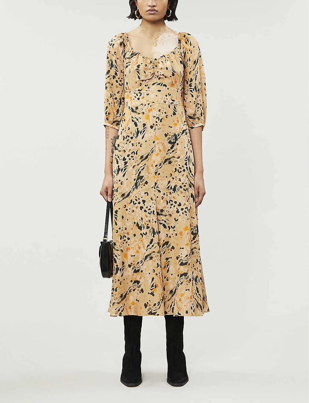 Whistles Leopard-print Silk-crepe Midi Dress 4 Whistles Leopard-print Silk-crepe Midi Dress - Image 2