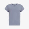 AllSaints Anna Crewneck Cotton T-shirt -Whistles Store R00067685 STORMCLOUDGRE M