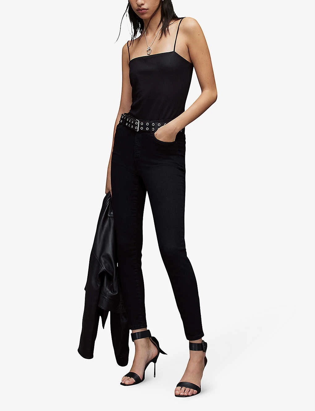 AllSaints Miller Size Me Skinny Mid-rise Stretch-denim Jeans 4 AllSaints Miller Size Me Skinny Mid-rise Stretch-denim Jeans - Image 2