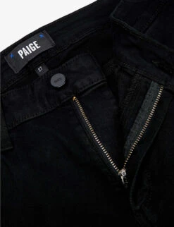 Paige Cindy Straight-leg High-rise Stretch-denim Jeans 15 Paige Cindy Straight-leg High-rise Stretch-denim Jeans -Whistles Store R03689624 BLACKSHADOW ALT06