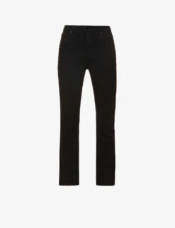 Paige Cindy Straight-leg High-rise Stretch-denim Jeans