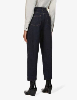 Whistles Authentic High-rise Straight-leg Jeans -Whistles Store R03710267 NAVY ALT02