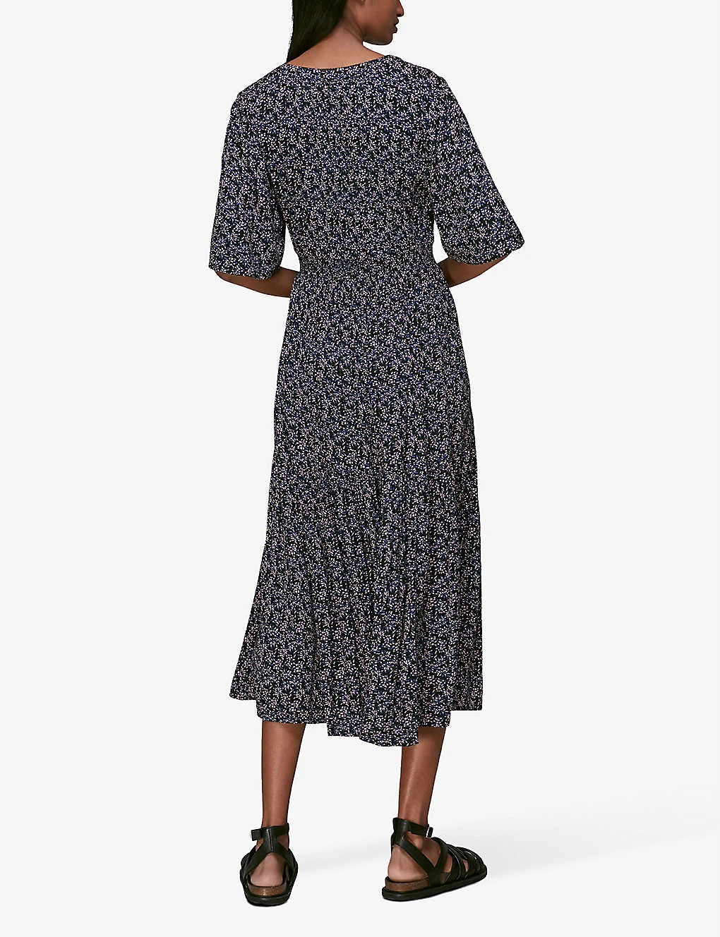 Whistles Kinetic Floral-print Woven Midi Dress 5 Whistles Kinetic Floral-print Woven Midi Dress - Image 3