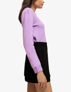 Maje Pamo Skirt-style Shorts -Whistles Store R03787236 NOIRGRIS ALT03