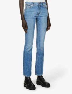 Zadig & Voltaire Eclipse Bootcut Denim Jeans -Whistles Store R03799383 BLEU ALT02