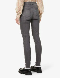 Paige Hoxton Skinny High-rise Stretch-denim Jeans -Whistles Store R03820906 GREYPEAKS ALT03