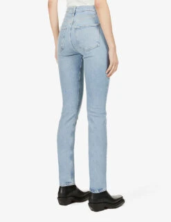 AGOLDE Riley Straight Cropped Mid-rise Jeans -Whistles Store R03830514 SHIVER ALT03