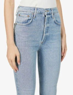 AGOLDE Riley Straight Cropped Mid-rise Jeans -Whistles Store R03830514 SHIVER ALT04