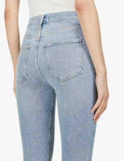 AGOLDE Riley Straight Cropped Mid-rise Jeans -Whistles Store R03830514 SHIVER ALT05