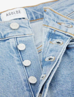 AGOLDE Riley Straight Cropped Mid-rise Jeans -Whistles Store R03830514 SHIVER ALT06