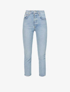 AGOLDE Riley Straight Cropped Mid-rise Jeans