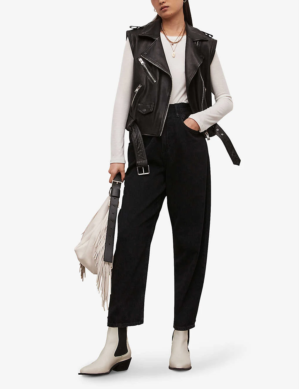 AllSaints Hailey High-rise Wide-leg Denim Jeans 4 AllSaints Hailey High-rise Wide-leg Denim Jeans - Image 2