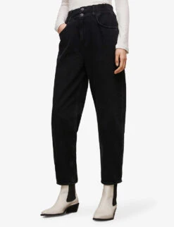 AllSaints Hailey High-rise Wide-leg Denim Jeans 9 AllSaints Hailey High-rise Wide-leg Denim Jeans -Whistles Store R03842379 WASHEDBLACK ALT02