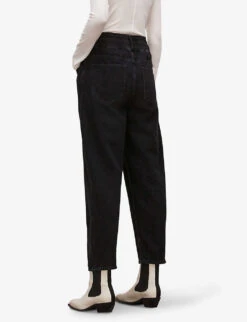 AllSaints Hailey High-rise Wide-leg Denim Jeans 10 AllSaints Hailey High-rise Wide-leg Denim Jeans -Whistles Store R03842379 WASHEDBLACK ALT03