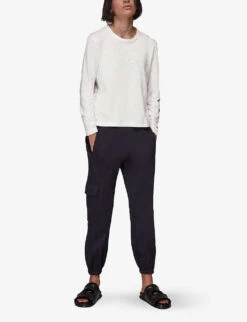 Whistles Emily Long-sleeved Cotton T-shirt -Whistles Store R03844988 WHITE ALT02