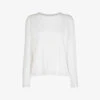Whistles Emily Long-sleeved Cotton T-shirt -Whistles Store R03844988 WHITE M