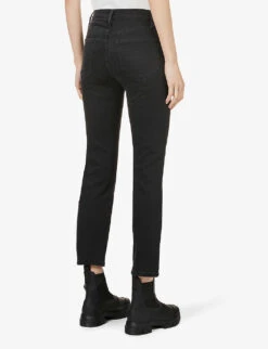 FRAME Le Sylvie Straight-leg High-rise Stretch-denim Jeans -Whistles Store R03850672 KERRY ALT03