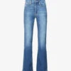 GOOD AMERICAN Good Legs Flared High-rise Cotton-blend Jeans 1 GOOD AMERICAN Good Legs Flared High-rise Cotton-blend Jeans -Whistles Store R03857190 BLUE843 M