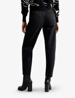 Ted Baker Bootis Barrel-fit Denim Jeans -Whistles Store R03869200 BLACK ALT03