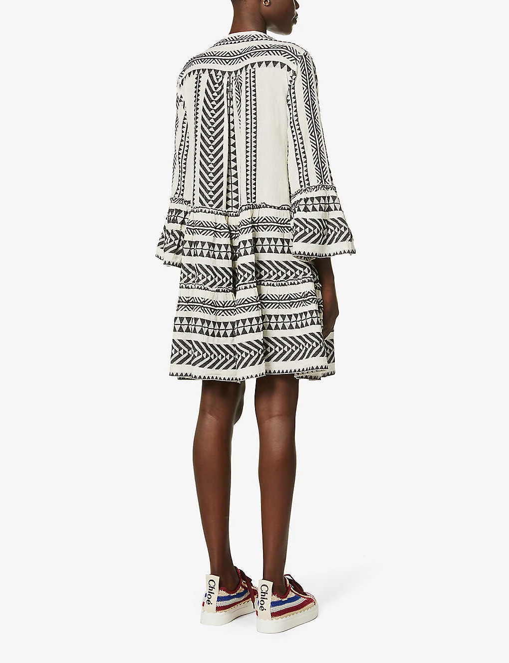 Devotion Twins Ella Flared-sleeve Cotton Mini Dress 6 Devotion Twins Ella Flared-sleeve Cotton Mini Dress - Image 4