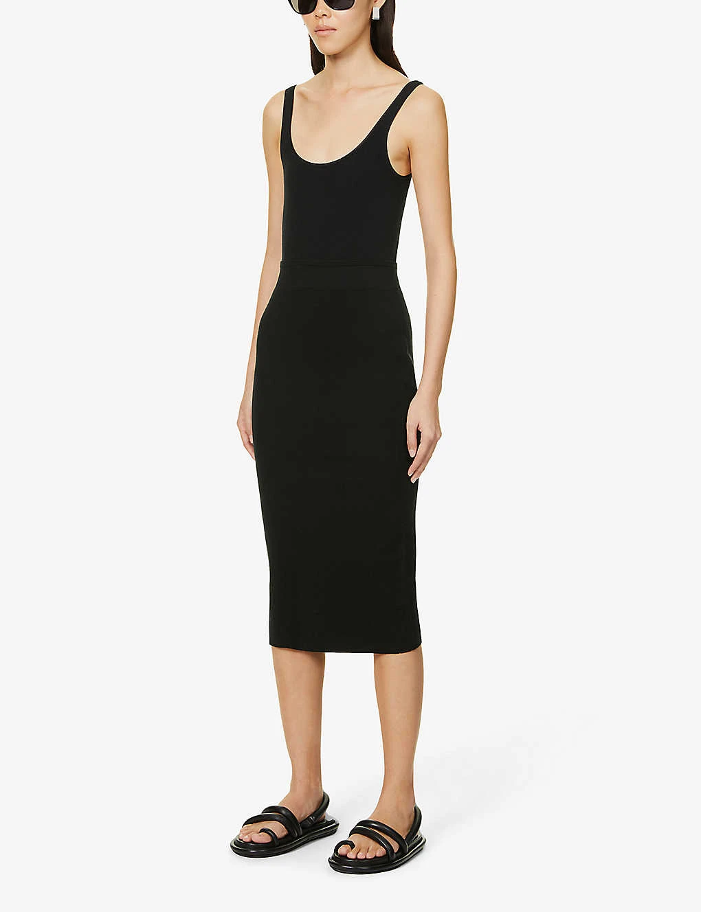 Joseph Fitted Silk-blend Midi Pencil Skirt 5 Joseph Fitted Silk-blend Midi Pencil Skirt - Image 3