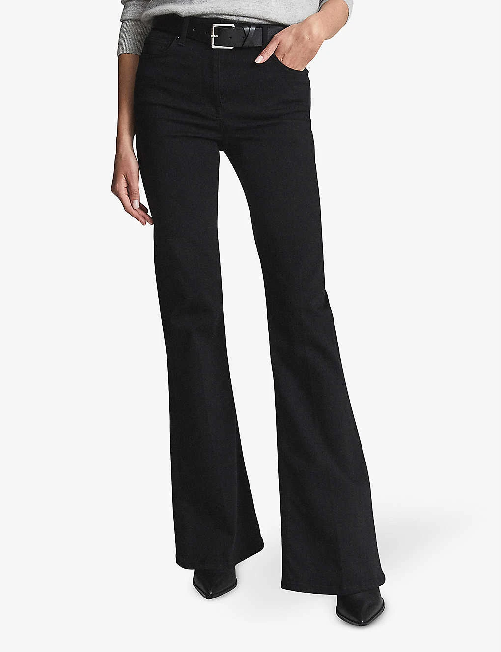Reiss Beau Skinny Flared High-rise Stretch-denim Jeans 5 Reiss Beau Skinny Flared High-rise Stretch-denim Jeans - Image 3