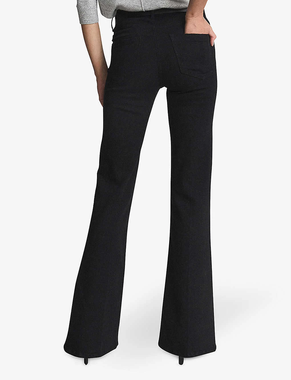 Reiss Beau Skinny Flared High-rise Stretch-denim Jeans 6 Reiss Beau Skinny Flared High-rise Stretch-denim Jeans - Image 4