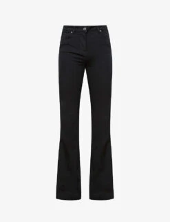 Reiss Beau Skinny Flared High-rise Stretch-denim Jeans