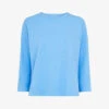 Whistles Pocket-embellished Relaxed Fit Organic Cotton Top -Whistles Store R03907586 BLUE M