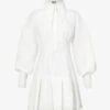 Oversized-collar Crepe Mini Dress -Whistles Store R03913527 WHITE M