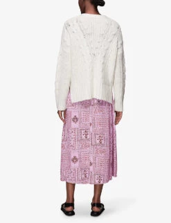 Whistles Bandana-print Woven Midi Skirt -Whistles Store R03918367 MULTICOLOURED ALT03