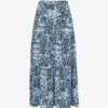 Whistles Hyena Spot-print Tiered Woven Midi Skirt 2 Whistles Hyena Spot-print Tiered Woven Midi Skirt -Whistles Store R03918791 MULTICOLOURED M