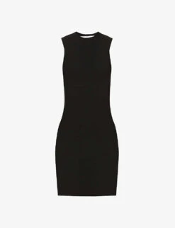 Victoria Beckham Fitted Sleeveless Stretch-woven Mini Dress