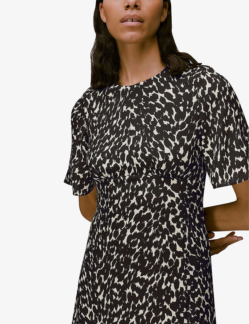 Whistles Alana Printed Recycled-polyester Midi Dress 7 Whistles Alana Printed Recycled-polyester Midi Dress - Image 5