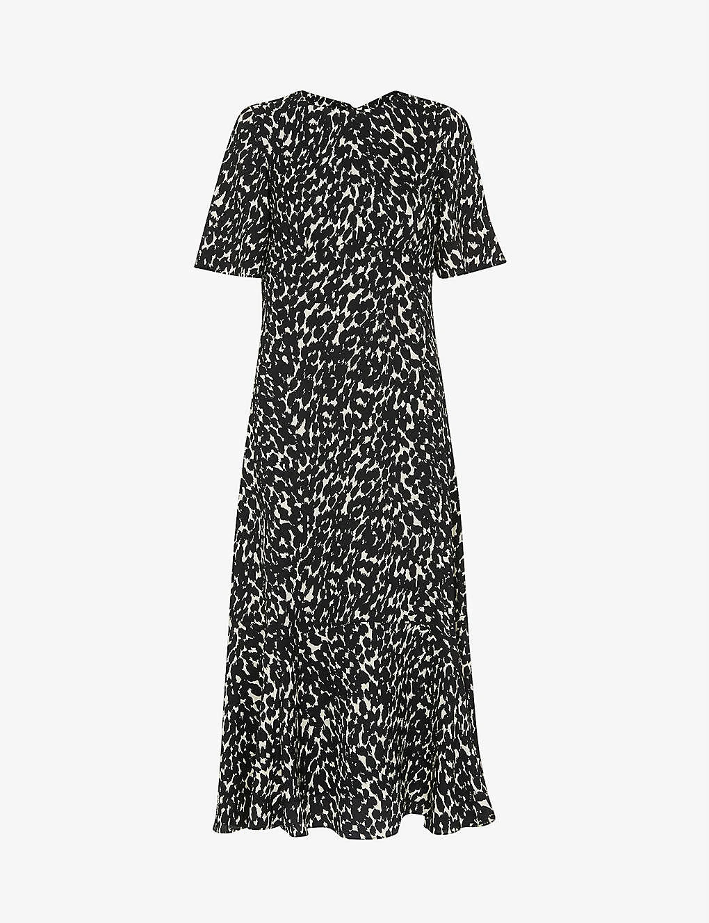 Whistles Alana Printed Recycled-polyester Midi Dress 3 Whistles Alana Printed Recycled-polyester Midi Dress