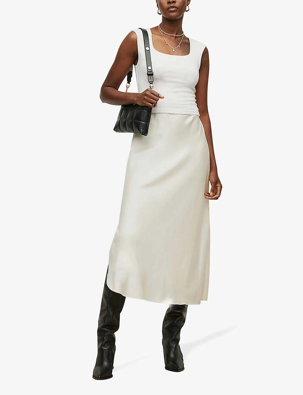 AllSaints Tamie Stretch-woven Vest Top 4 AllSaints Tamie Stretch-woven Vest Top - Image 2