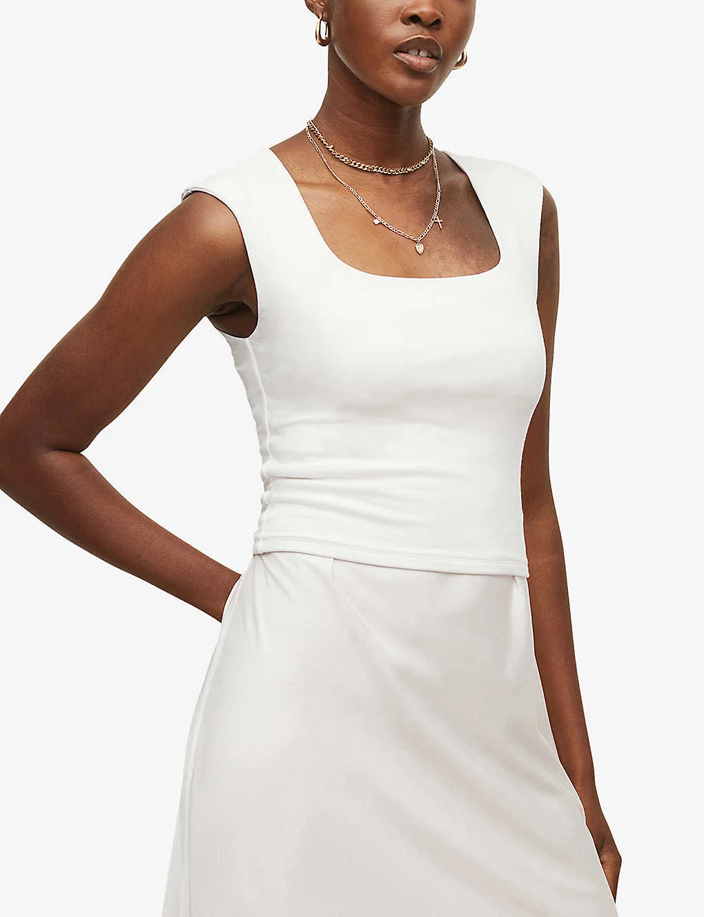 AllSaints Tamie Stretch-woven Vest Top 5 AllSaints Tamie Stretch-woven Vest Top - Image 3