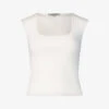 AllSaints Tamie Stretch-woven Vest Top -Whistles Store R03929634 CHALKWHITE M