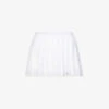 Varsity Pleated Stretch-woven Mini Skirt -Whistles Store R03938620 WHITE M