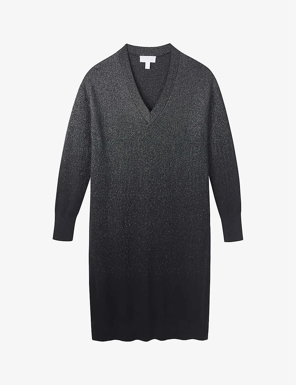 Sparkle V-neck Knitted Midi Dress 3 Sparkle V-neck Knitted Midi Dress