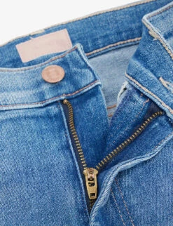 MOTHER The Weekender Fray Flared Mid-rise Stretch-denim Jeans -Whistles Store R03945071 AGROOVYKINDOFLOVE ALT06