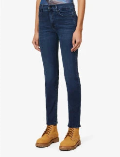 7 For All Mankind Roxanne Slim-fit Mid-rise Stretch-denim Jeans -Whistles Store R03955411 PARKAVE ALT02